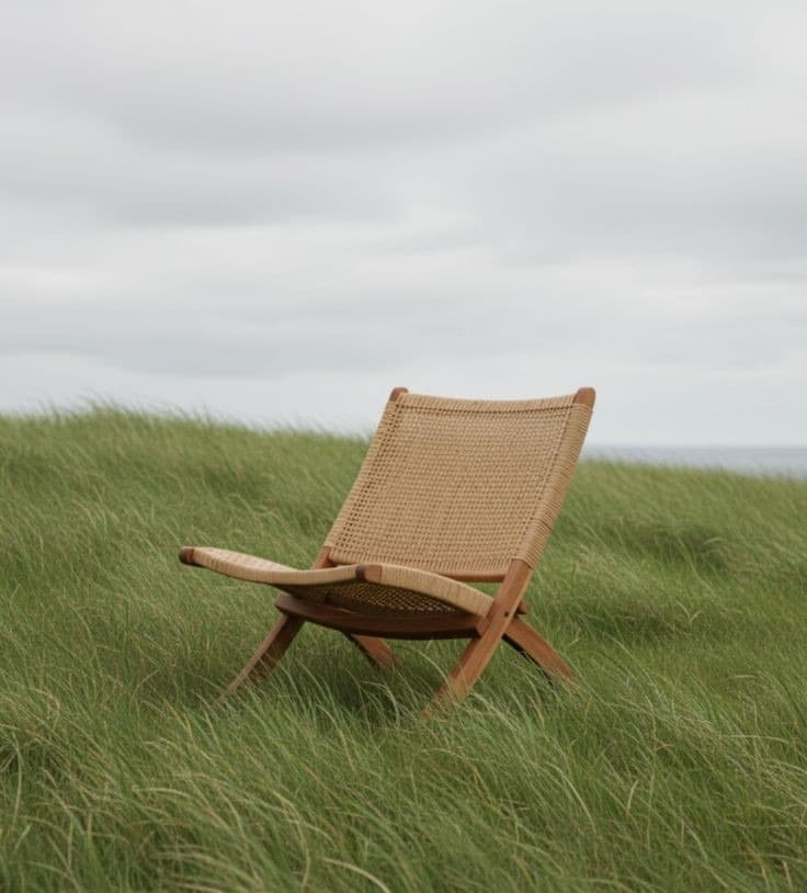 Bespoke woven outdoor armchair, designed by Everest Foam & Lining
